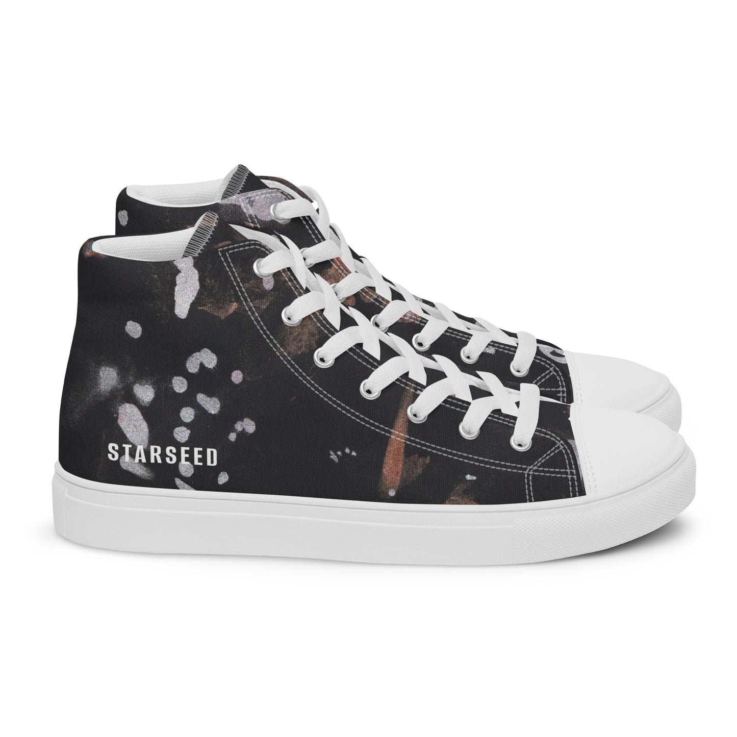 womens-high-top-canvas-shoes-black-graphic