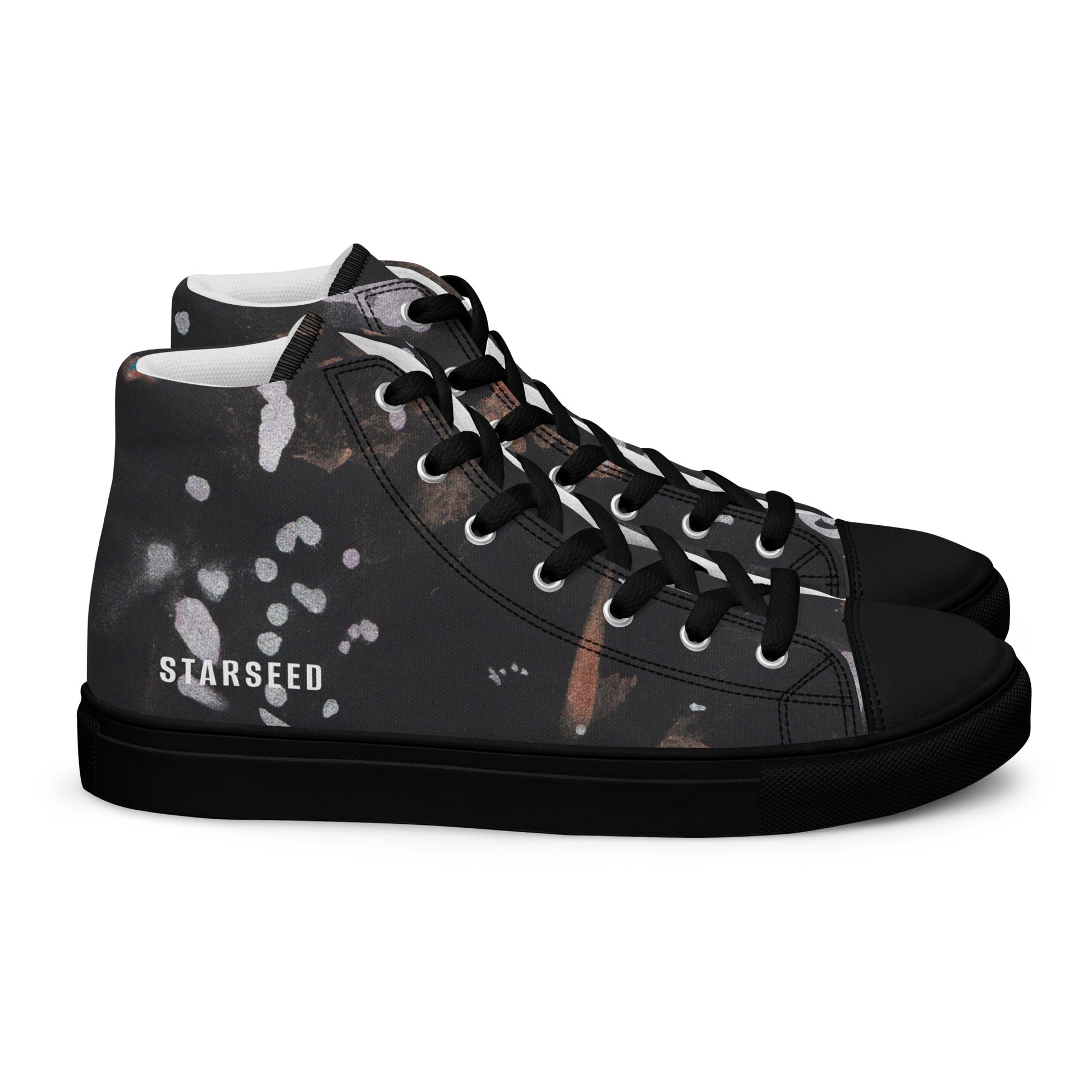 womens-high-top-canvas-shoes-black-graphic